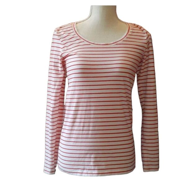 Pendleton Women's Casual redā andĀ white striped topāsizeāsmallš5āforā$25 - Picture 1 of 5